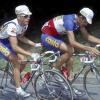Bruno Thibout pousse Jacky Durand-Tour de France 84