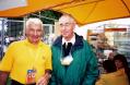 Avec Poupou en 2002-Etape Forges les Eaux-Alençon du Tour avec Papi